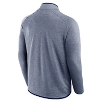 Men's Fanatics Navy Penn State Nittany Lions Mock Neck Half-Zip Pullover Jacket