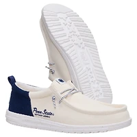 Chaussures décontractées à enfiler Wally pour homme, blanches et bleu marine, des Nittany Lions de Penn State