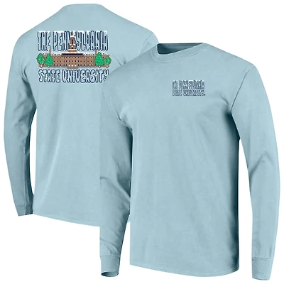 Men's Image One Light Blue Penn State Nittany Lions Frosted Dreams Comfort Colors Long Sleeve T-Shirt