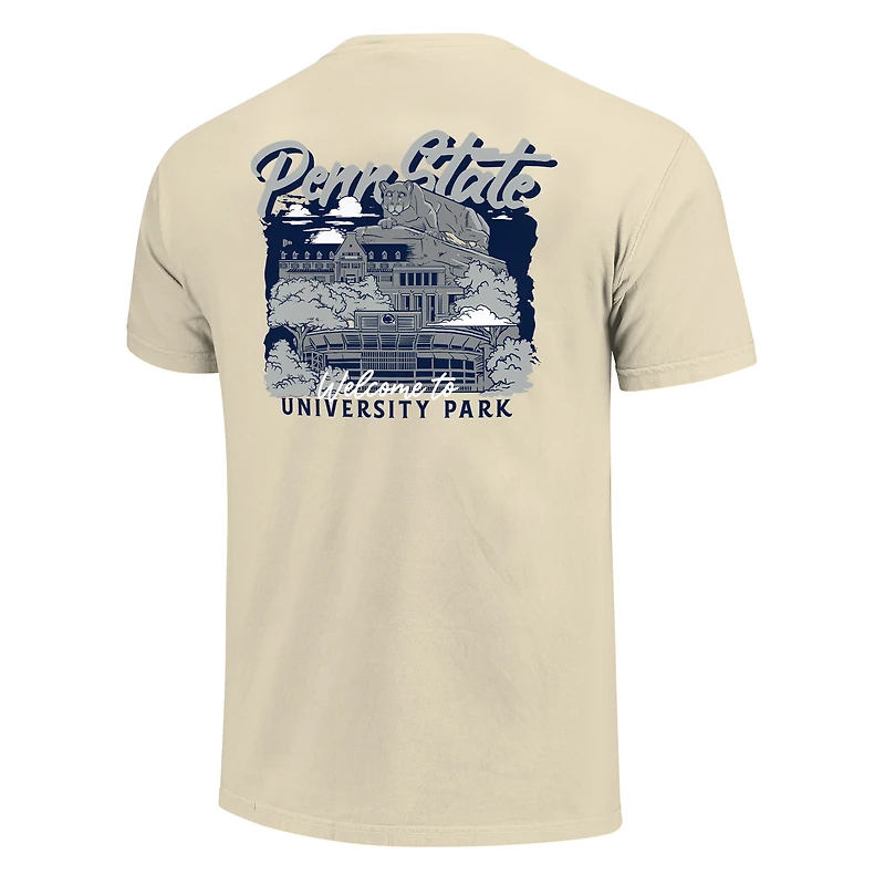 T-shirt pour homme, imprimé Campus Stack, couleurs confort, Penn State Nittany Lions, motif naturel