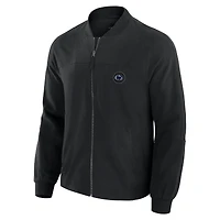 Men's J. Palmer Black Penn State Nittany Lions Lightweight Cover-4 Tri-Blend Full-Zip Jacket