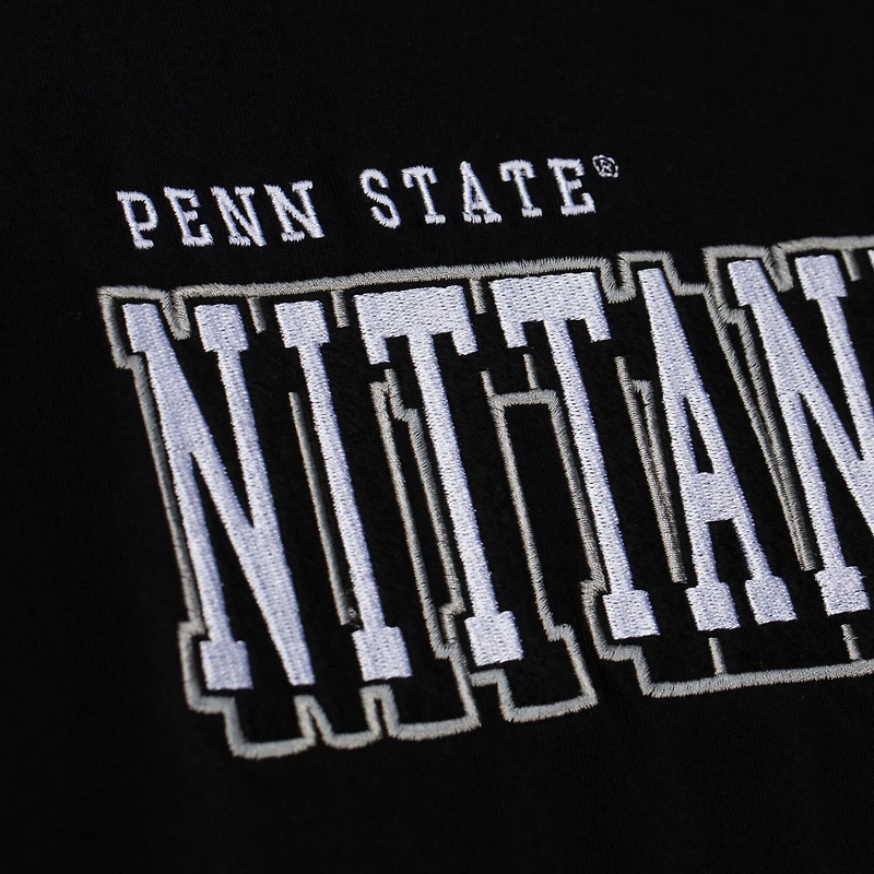 T-shirt à manches longues Mitchell & Ness noir pour homme, Penn State Nittany Lions Training Camp