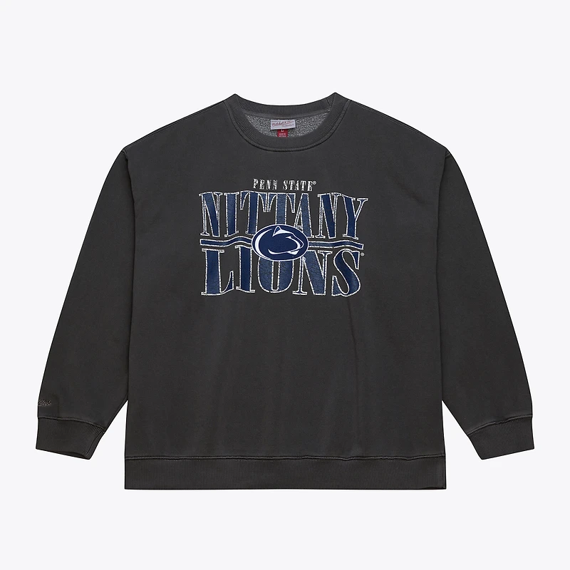 Men's Mitchell & Ness Charcoal Penn State Nittany Lions Downtown Fleece Sweatshirt
