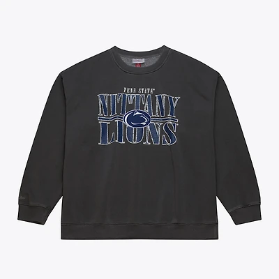Men's Mitchell & Ness Charcoal Penn State Nittany Lions Downtown Fleece Sweatshirt