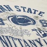 Men's Mitchell & Ness  Cream Penn State Nittany Lions Heritage Scholar T-Shirt