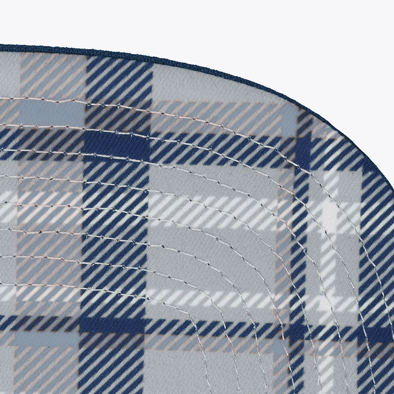 Casquette snapback Mitchell & Ness grise/marine à carreaux Penn State Nittany Lions pour homme