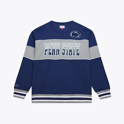 Men's Mitchell & Ness  Navy Penn State Nittany Lions Fleece Sweatshirt