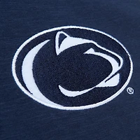 T-shirt à manches longues raglan flammé légendaire Mitchell & Ness Penn State Nittany Lions pour hommes bleu marine