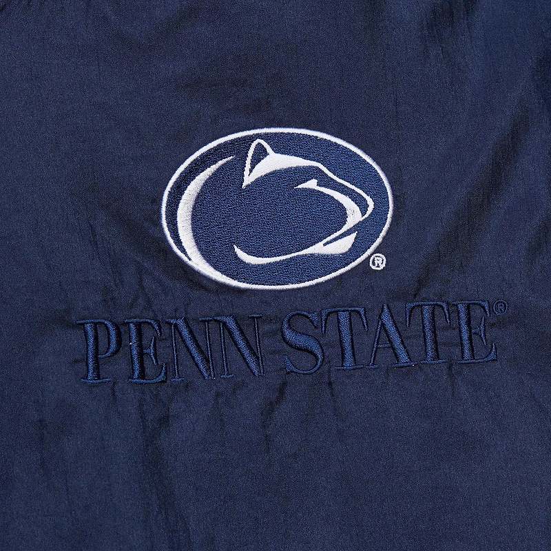 Sweat à capuche demi-zippé Mitchell & Ness bleu marine Penn State Nittany Lions Team 3.0 Anorak pour homme