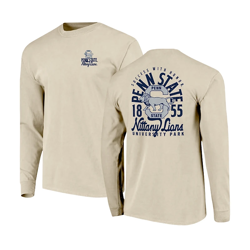 T-shirt à manches longues pour homme, motif mascotte des Nittany Lions de Penn State, couleurs confort