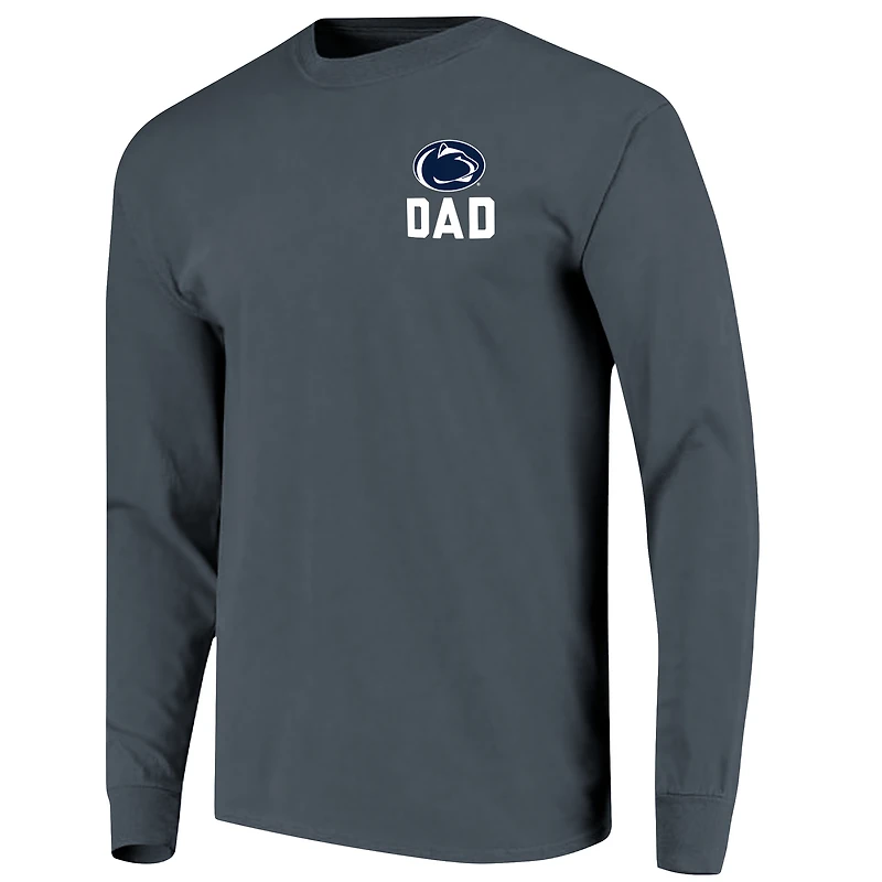 Men's Navy Penn State Nittany Lions Father's Day Campus Drawing Long Sleeve T-Shirt