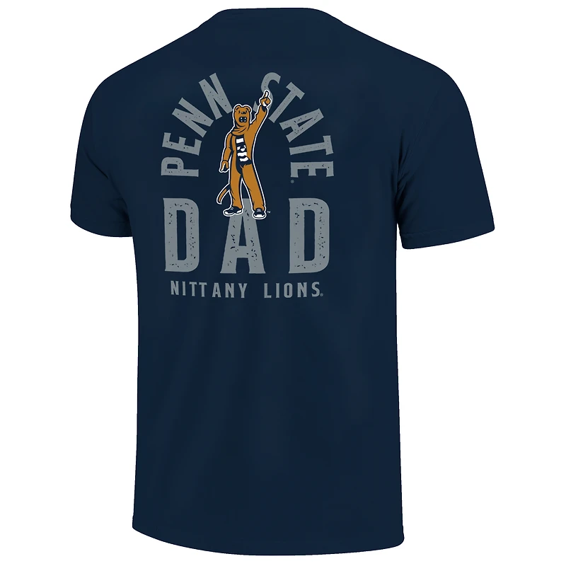 Men's  Navy Penn State Nittany Lions Father's Day Mascot Overlay T-Shirt