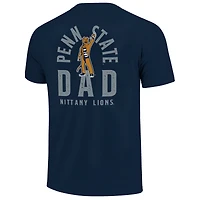 Men's  Navy Penn State Nittany Lions Father's Day Mascot Overlay T-Shirt