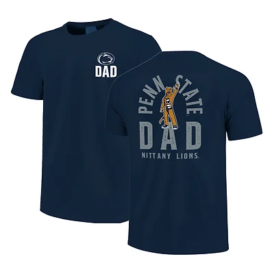 Men's Navy Penn State Nittany Lions Father's Day Mascot Overlay T-Shirt