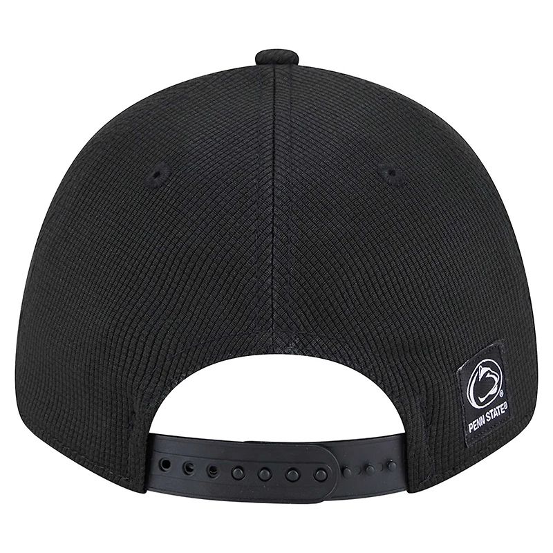 Casquette ajustable extensible à boutons-pression Pivot 9FORTY Penn State Nittany Lions pour homme New Era noire