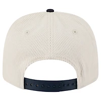 Casquette ajustable New Era 9SEVENTY en velours côtelé crème/bleu marine pour homme des Penn State Nittany Lions