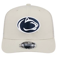 Men's New Era Natural Penn State Nittany Lions Canvas 9SEVENTY Stretch-Snap Adjustable Hat