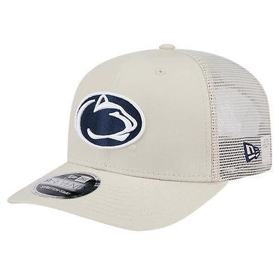 Men's New Era Natural Penn State Nittany Lions Canvas 9SEVENTY Stretch-Snap Adjustable Hat