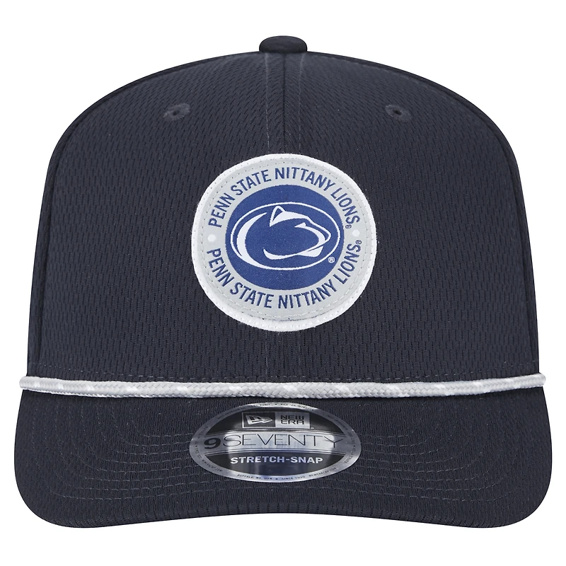 Men's New Era Navy Penn State Nittany Lions COOLERA 9SEVENTY Rope Stretch-Snap Hat