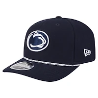 Casquette New Era 9SEVENTY extensible à boutons-pression bleu marine pour homme, motif Penn State Nittany Lions Game Day