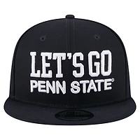 Casquette snapback New Era 9FIFTY bleu marine Penn State Nittany Lions pour homme