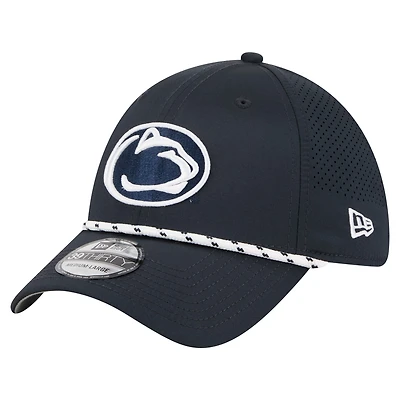 Men's New Era  Navy Penn State Nittany Lions Rope 39THIRTY Flex Hat