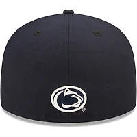 Casquette ajustée New Era Penn State Nittany Lions Script Original 59FIFTY bleu marine pour homme