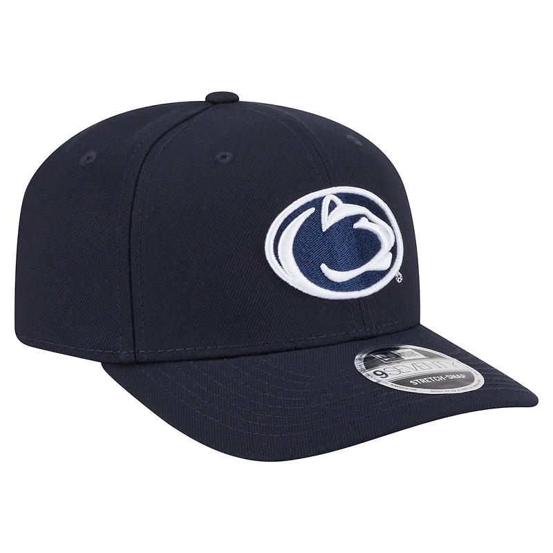 Casquette ajustable extensible à boutons-pression New Era bleu marine Penn State Nittany Lions Team Collective 9SEVENTY pour homme