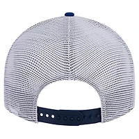 Casquette Snapback de camionneur New Era Penn State Nittany Lions Throwback Circle Patch 9FIFTY bleu marine pour hommes