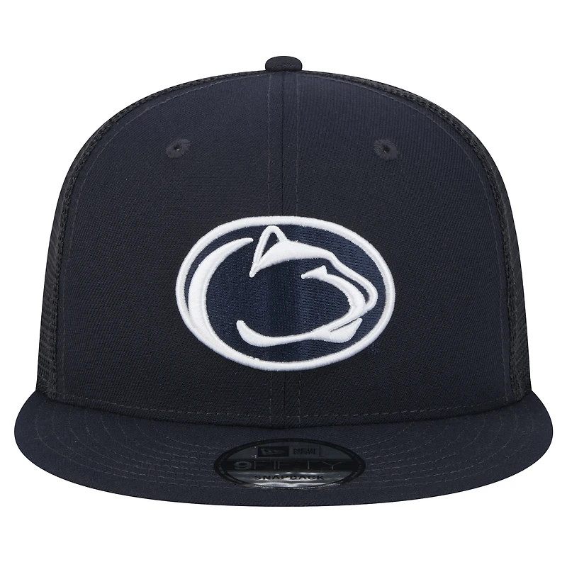 Men's New Era Navy Penn State Nittany Lions Trucker 9FIFTY Snapback Hat