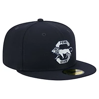 Casquette ajustée New Era 59FIFTY bleu marine pour homme des Nittany Lions de Penn State