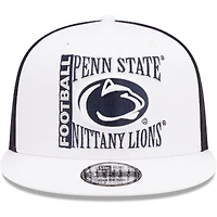 Men's New Era White/Navy Penn State Nittany Lions Retro Sport 9FIFTY Snapback Hat