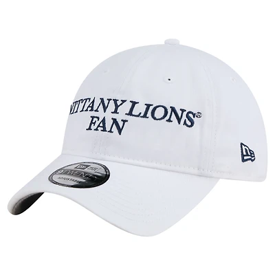 Casquette ajustable New Era Penn State Nittany Lions 9TWENTY pour homme, blanche