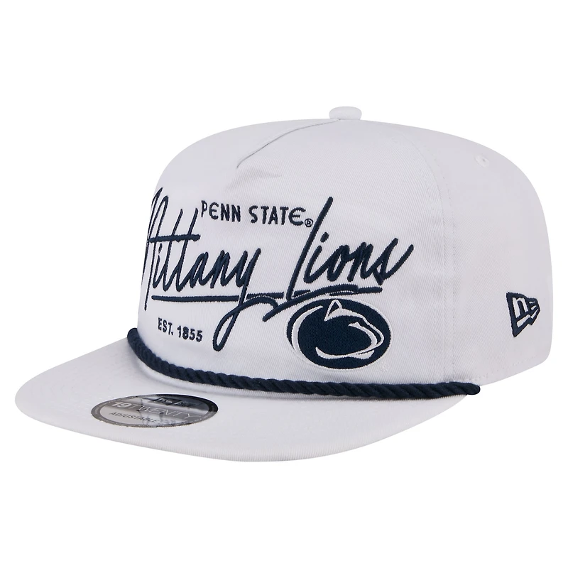 Men's New Era  White Penn State Nittany Lions Team Rope 19TWENTY Adjustable Hat