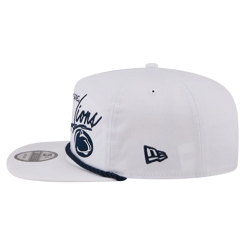 Casquette ajustable New Era blanche Penn State Nittany Lions Team Rope 19TWENTY pour homme
