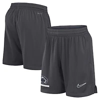 Short Nike Anthracite Penn State Nittany Lions 2024 Sideline Performance Mesh pour homme