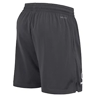 Short Nike Anthracite Penn State Nittany Lions 2024 Sideline Performance Mesh pour homme