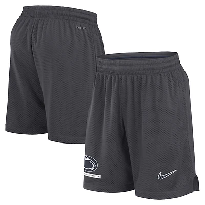 Short Nike Anthracite Penn State Nittany Lions 2024 Sideline Performance Mesh pour homme
