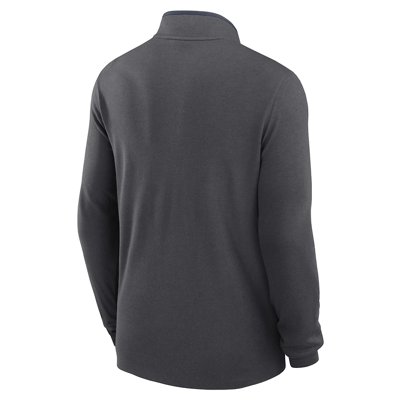 Pull Nike anthracite Penn State Nittany Lions Courtside Victory Dri-FIT à demi-zip pour homme