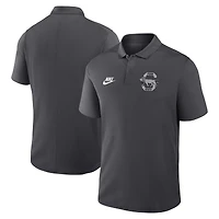 Men's Nike Anthracite Penn State Nittany Lions Primetime Victory Legacy Vault Logo Performance Polo