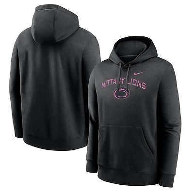 Sweat à capuche Nike Penn State Nittany Lions Throwback Club Fleece pour homme, noir