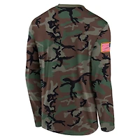 Men's Nike Camo Penn State Nittany Lions 2025 Military Appreciation Legend Dri-FIT Long Sleeve T-Shirt