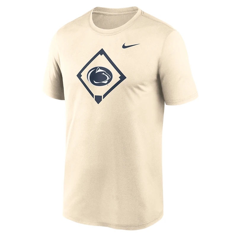 T-shirt Nike pour homme avec logo Penn State Nittany Lions Legend Baseball Icon Performance crème