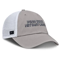 Men's Nike Gray Penn State Nittany Lions 2025 Gameday On-Field Club Adjustable Trucker Hat