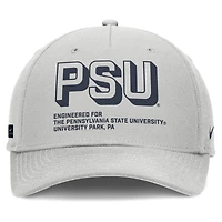 Men's Nike Gray Penn State Nittany Lions 2025 Sideline Dust Pinched Rise Adjustable Hat