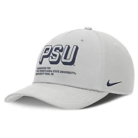 Casquette ajustable Nike grise Penn State Nittany Lions 2025 Sideline Dust Pinched Rise pour homme