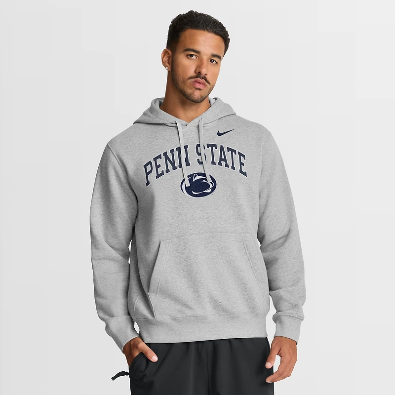 Men's Nike Gray Penn State Nittany Lions Club Fleece Arch Pullover Hoodie