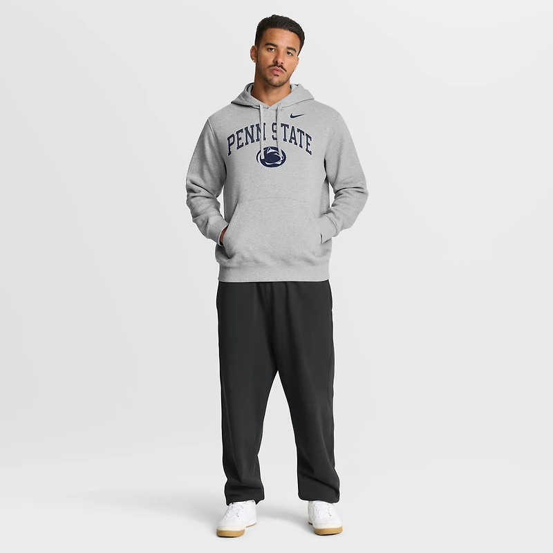 Men's Nike Gray Penn State Nittany Lions Club Fleece Arch Pullover Hoodie