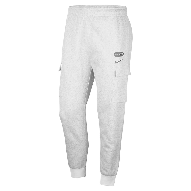 Pantalon de jogging cargo Nike gris chiné Penn State Nittany Lions Club pour homme