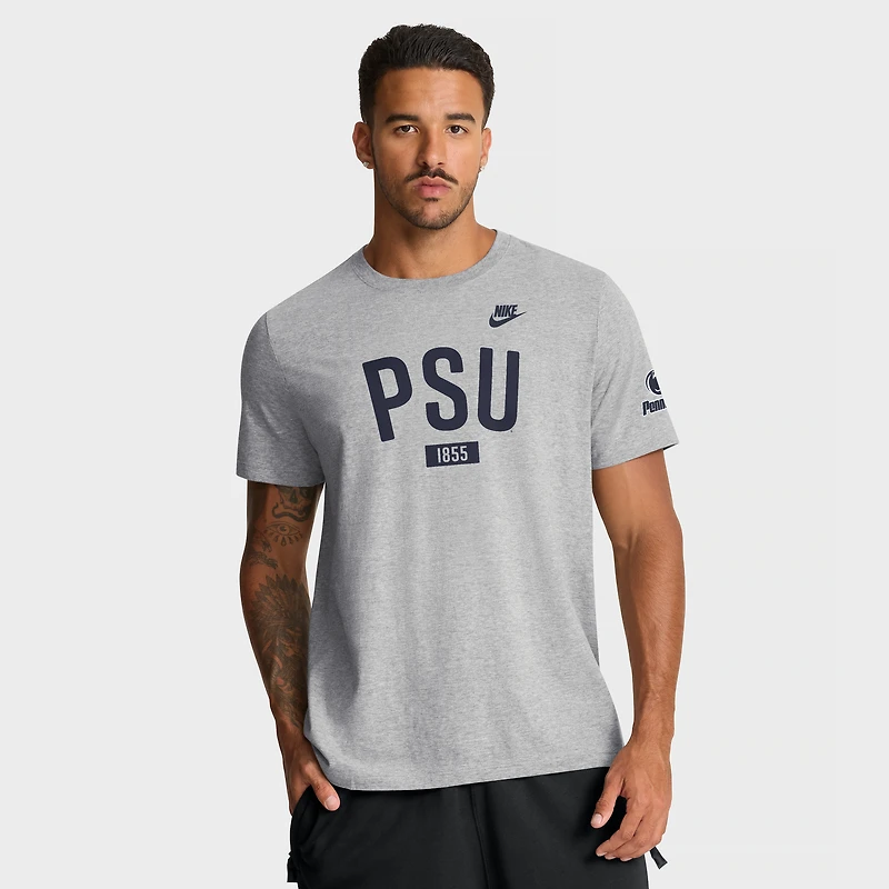 Men's Nike Heather Gray Penn State Nittany Lions Legacy Arch T-Shirt